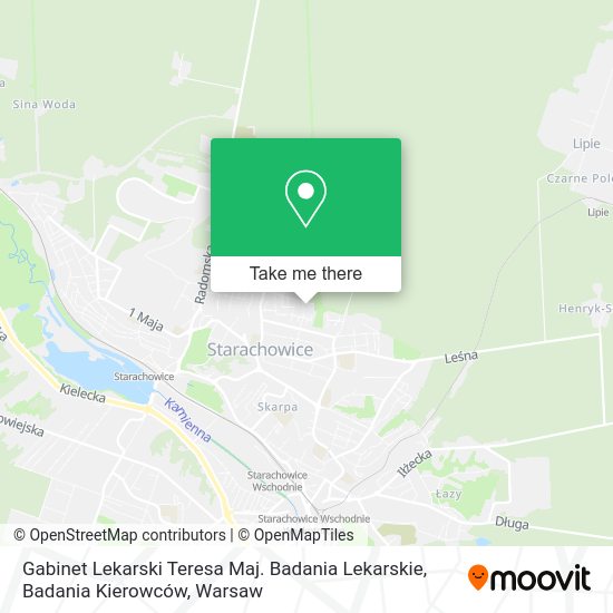 Gabinet Lekarski Teresa Maj. Badania Lekarskie, Badania Kierowców map