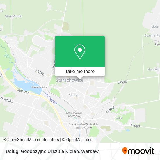 Usługi Geodezyjne Urszula Kielan map