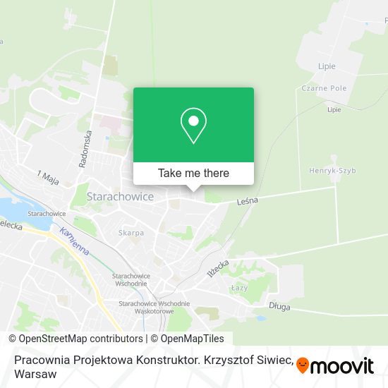 Pracownia Projektowa Konstruktor. Krzysztof Siwiec map