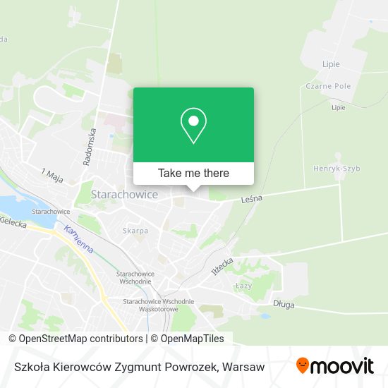 Карта Szkoła Kierowców Zygmunt Powrozek