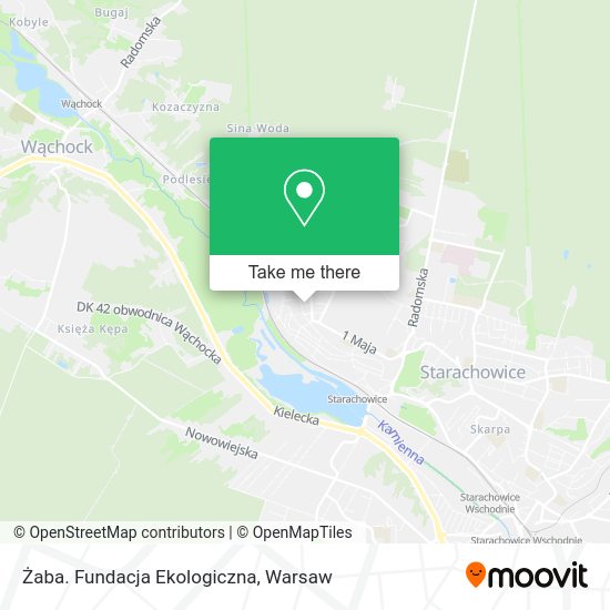 Żaba. Fundacja Ekologiczna map