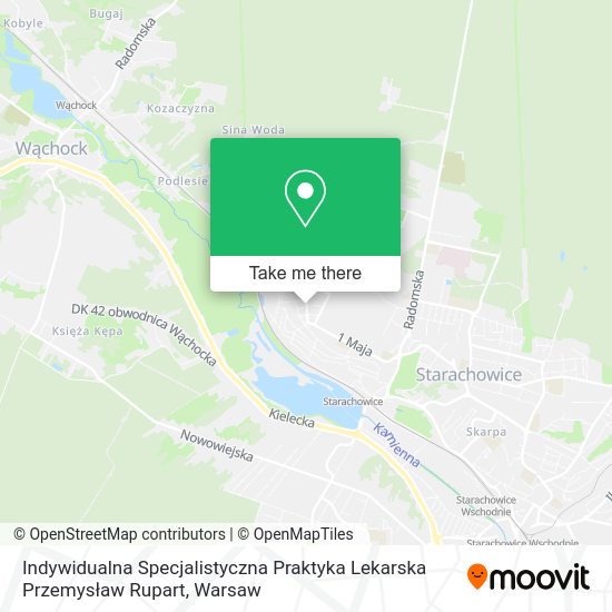 Indywidualna Specjalistyczna Praktyka Lekarska Przemysław Rupart map