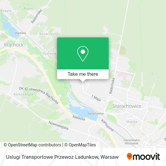 Uslugi Transportowe Przewoz Ladunkow map