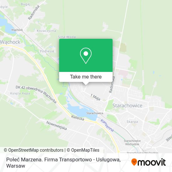 Карта Połeć Marzena. Firma Transportowo - Usługowa