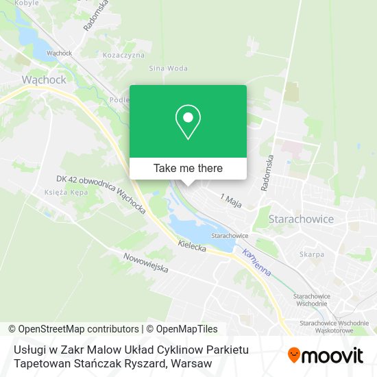 Usługi w Zakr Malow Układ Cyklinow Parkietu Tapetowan Stańczak Ryszard map