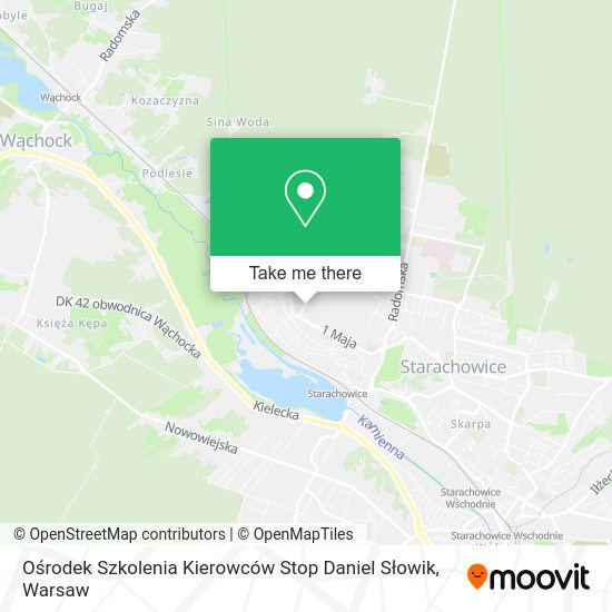 Карта Ośrodek Szkolenia Kierowców Stop Daniel Słowik