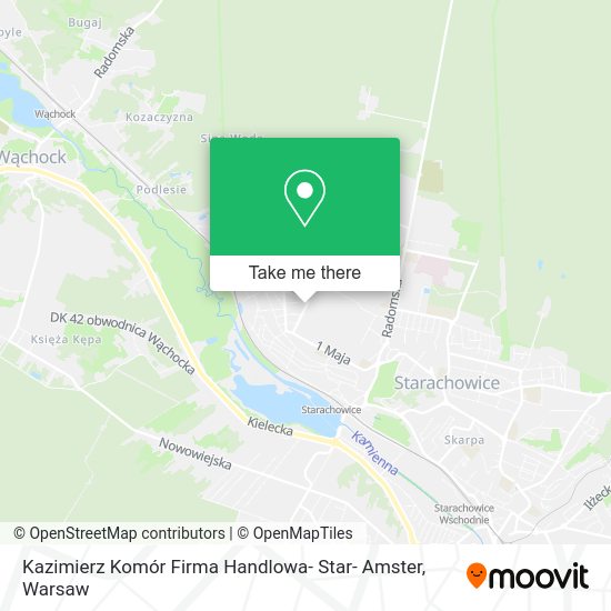 Kazimierz Komór Firma Handlowa- Star- Amster map