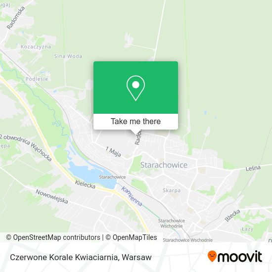 Czerwone Korale Kwiaciarnia map