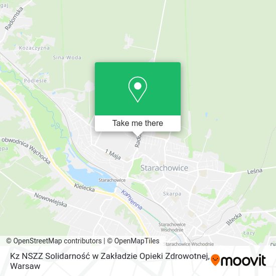 Kz NSZZ Solidarność w Zakładzie Opieki Zdrowotnej map