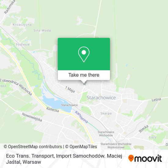 Eco Trans. Transport, Import Samochodów. Maciej Jaśtal map