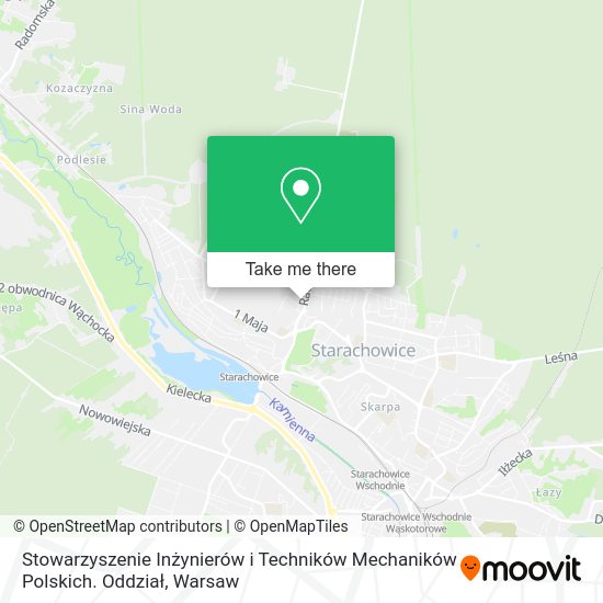 Карта Stowarzyszenie Inżynierów i Techników Mechaników Polskich. Oddział