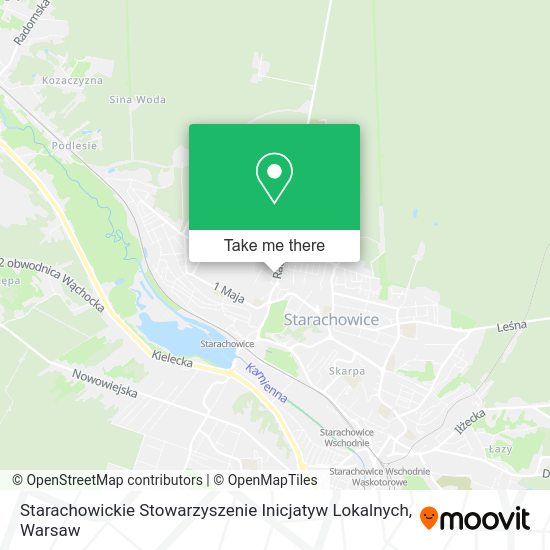 Starachowickie Stowarzyszenie Inicjatyw Lokalnych map