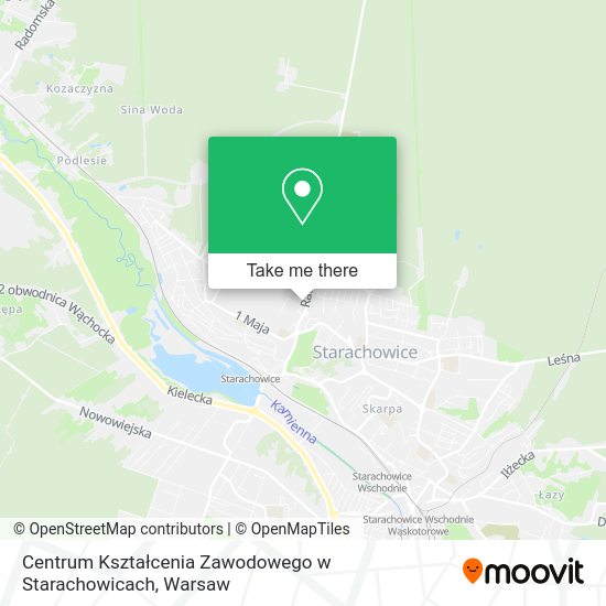 Карта Centrum Kształcenia Zawodowego w Starachowicach