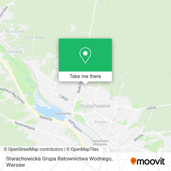 Starachowicka Grupa Ratownictwa Wodnego map