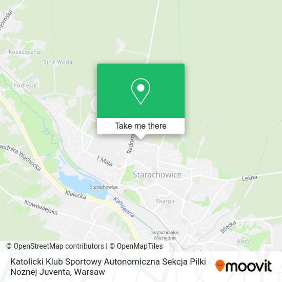 Katolicki Klub Sportowy Autonomiczna Sekcja Pilki Noznej Juventa map