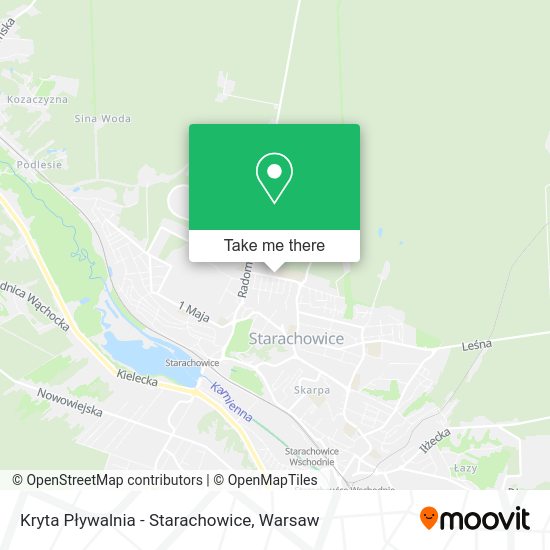 Kryta Pływalnia - Starachowice map