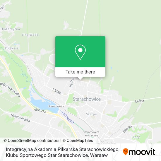 Integracyjna Akademia Piłkarska Starachowickiego Klubu Sportowego Star Starachowice map