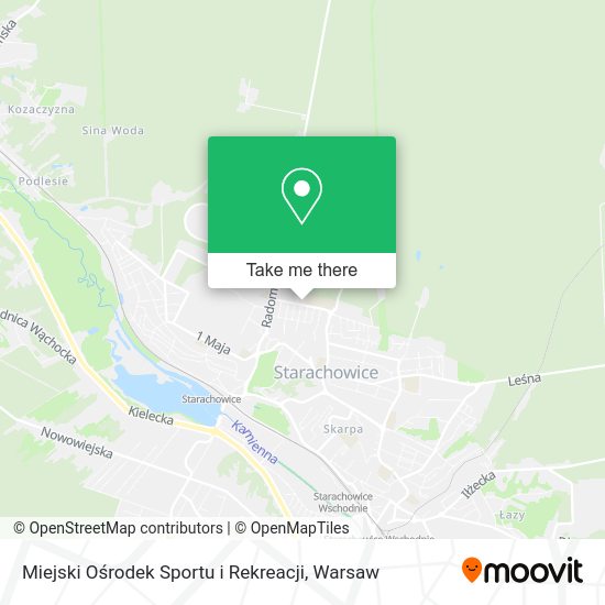 Miejski Ośrodek Sportu i Rekreacji map