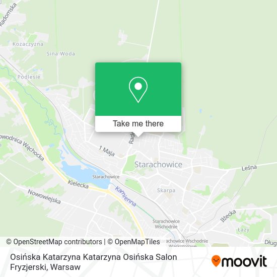 Карта Osińska Katarzyna Katarzyna Osińska Salon Fryzjerski