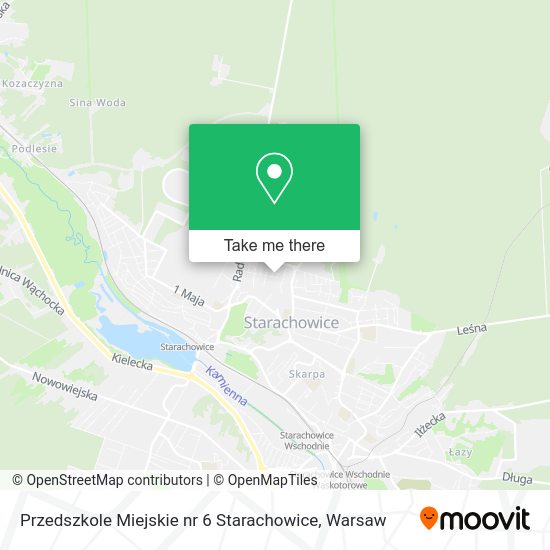 Przedszkole Miejskie nr 6 Starachowice map