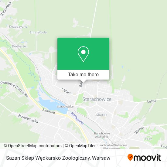 Sazan Sklep Wędkarsko Zoologiczny map