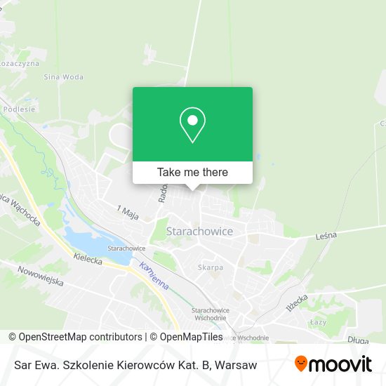 Sar Ewa. Szkolenie Kierowców Kat. B map