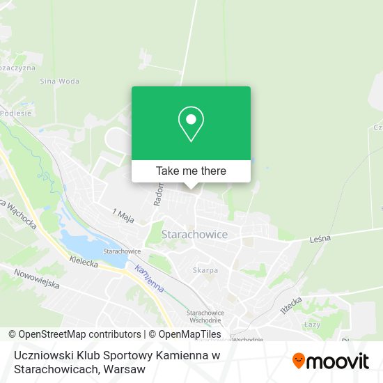 Карта Uczniowski Klub Sportowy Kamienna w Starachowicach