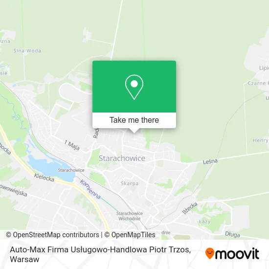 Карта Auto-Max Firma Usługowo-Handlowa Piotr Trzos