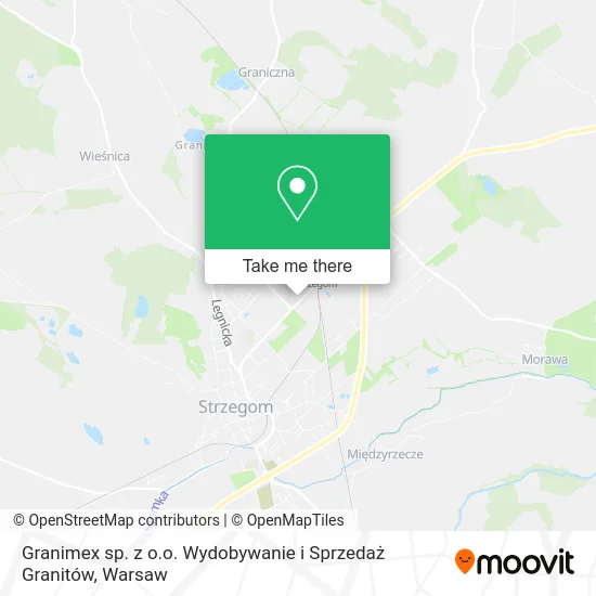 Карта Granimex sp. z o.o. Wydobywanie i Sprzedaż Granitów