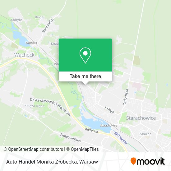 Auto Handel Monika Żłobecka map