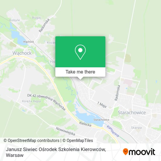 Janusz Siwiec Ośrodek Szkolenia Kierowców map