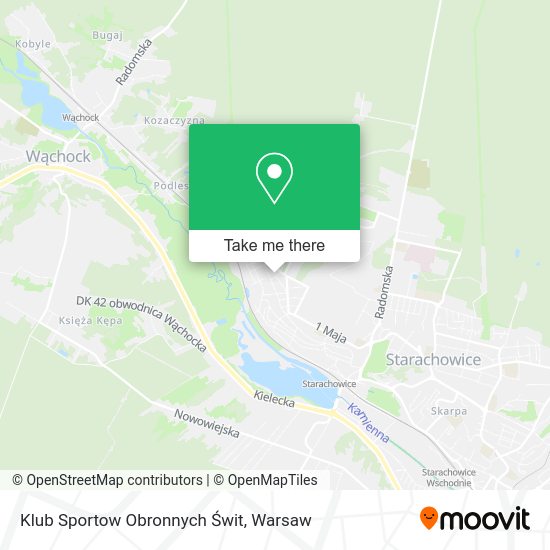 Klub Sportow Obronnych Świt map