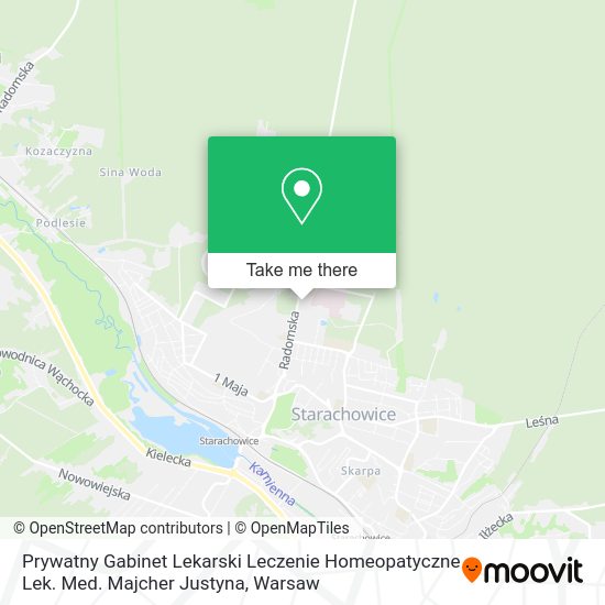 Prywatny Gabinet Lekarski Leczenie Homeopatyczne Lek. Med. Majcher Justyna map