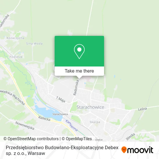 Карта Przedsiębiorstwo Budowlano-Eksploatacyjne Debex sp. z o.o.