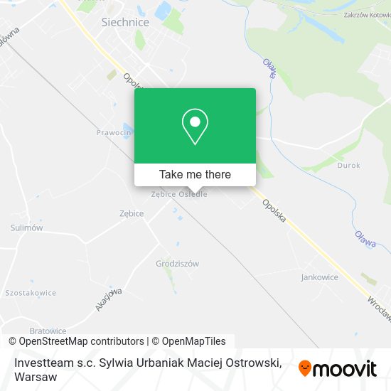 Investteam s.c. Sylwia Urbaniak Maciej Ostrowski map