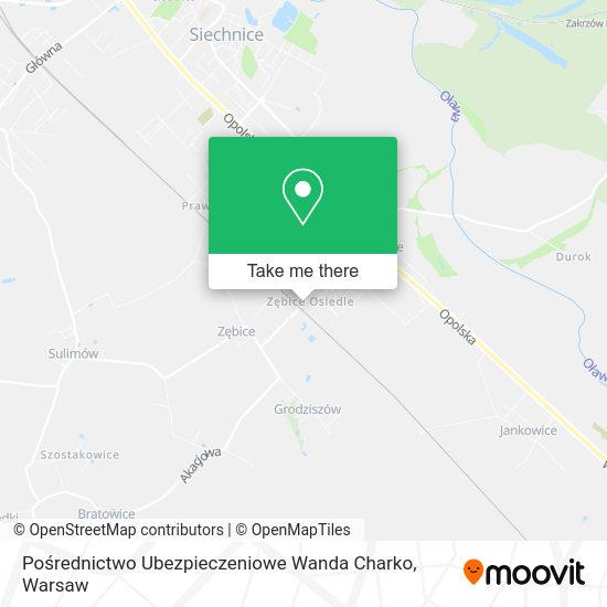 Pośrednictwo Ubezpieczeniowe Wanda Charko map