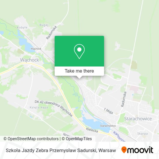 Szkoła Jazdy Zebra Przemysław Sadurski map