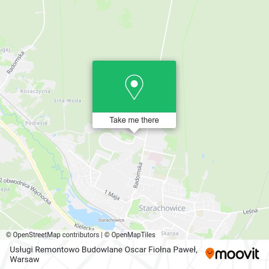 Usługi Remontowo Budowlane Oscar Fiołna Paweł map