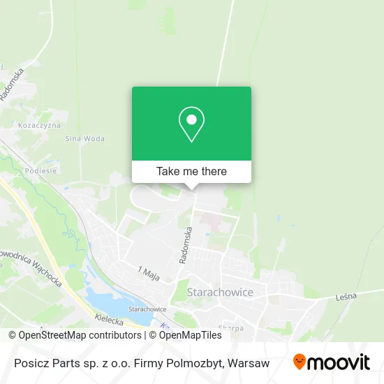 Карта Posicz Parts sp. z o.o. Firmy Polmozbyt