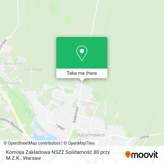 Komisja Zakładowa NSZZ Solidarność 80 przy M.Z.K. map