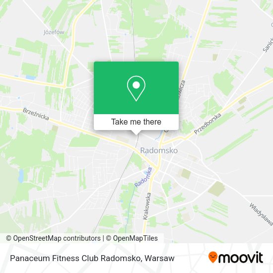 Карта Panaceum Fitness Club Radomsko