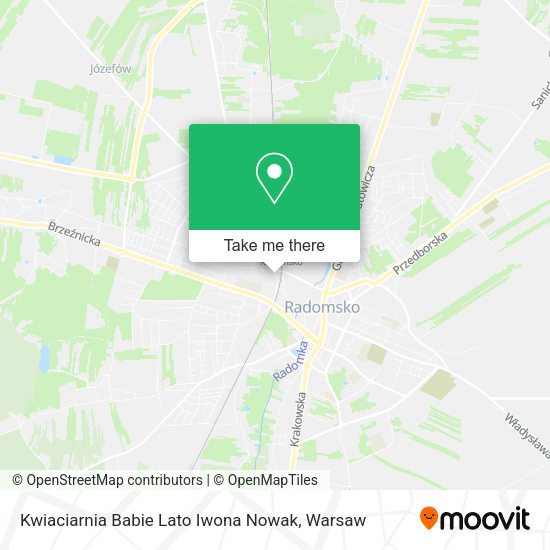 Kwiaciarnia Babie Lato Iwona Nowak map