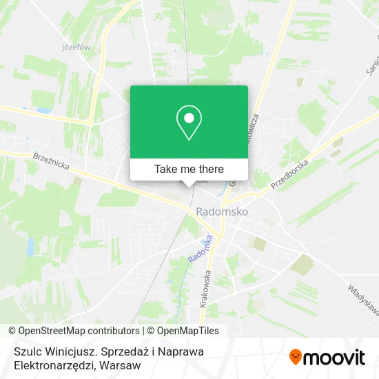 Карта Szulc Winicjusz. Sprzedaż i Naprawa Elektronarzędzi