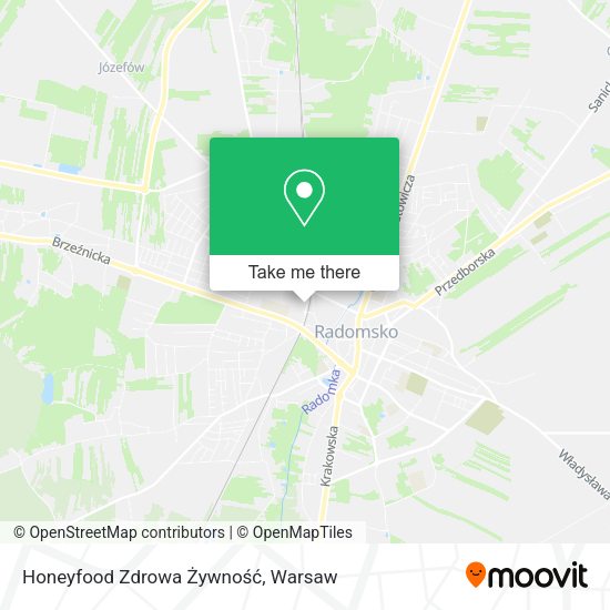 Honeyfood Zdrowa Żywność map