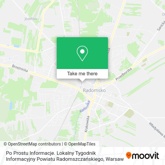 Po Prostu Informacje. Lokalny Tygodnik Informacyjny Powiatu Radomszczańskiego map