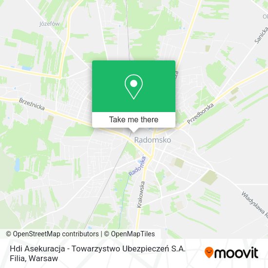 Hdi Asekuracja - Towarzystwo Ubezpieczeń S.A. Filia map