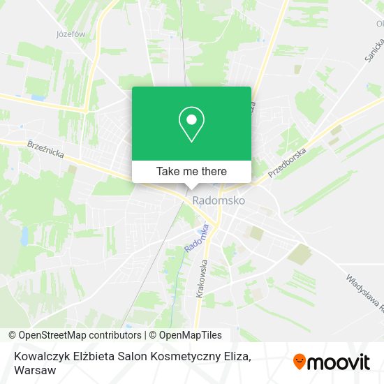 Kowalczyk Elżbieta Salon Kosmetyczny Eliza map