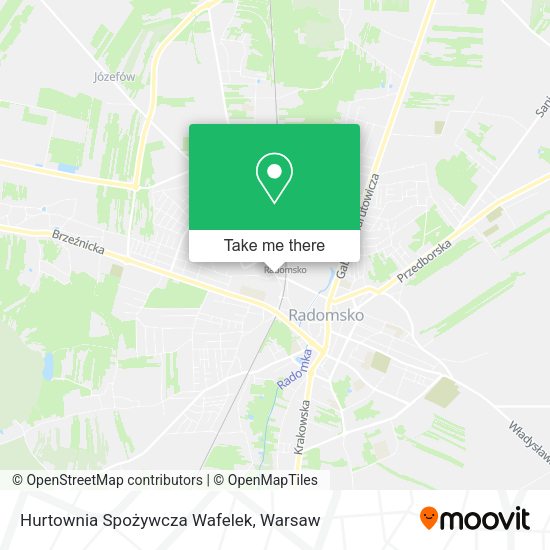 Hurtownia Spożywcza Wafelek map