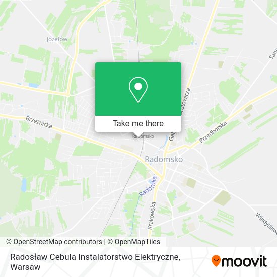 Карта Radosław Cebula Instalatorstwo Elektryczne