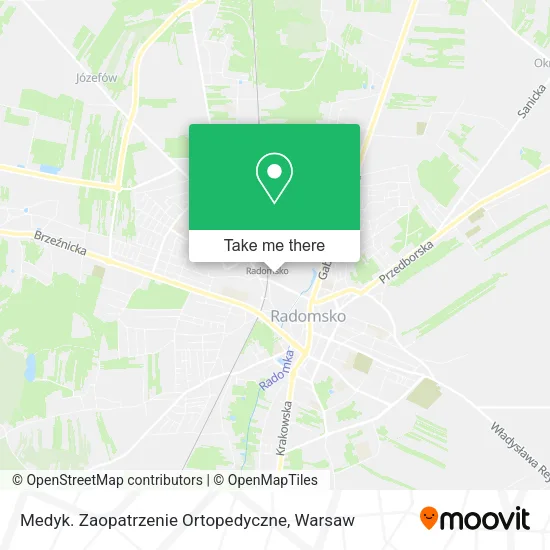 Карта Medyk. Zaopatrzenie Ortopedyczne